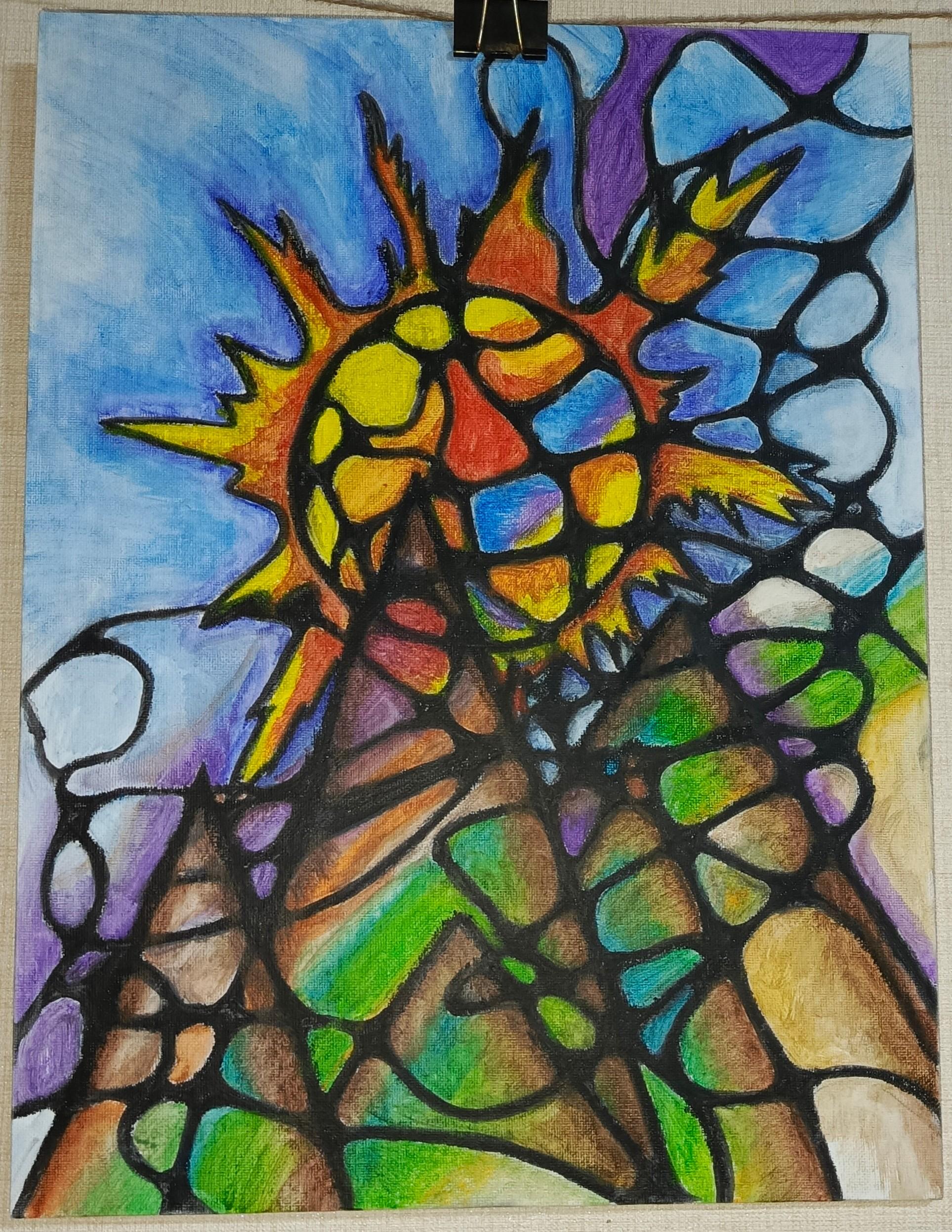 Солнце за горами